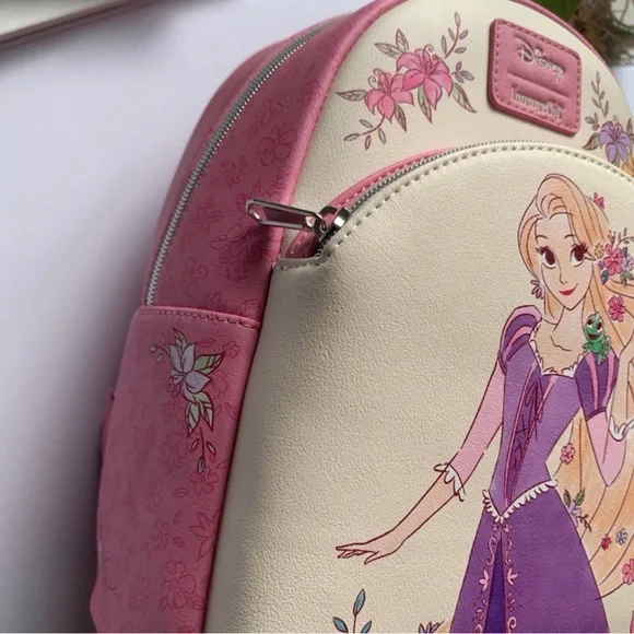 New Loungefly Disney Tangled Rapunzel Mini Backpack + Headband Ears Minnie Mouse New Loungefly Disney Tangled Rapunzel Mini Backpack +  main image 3